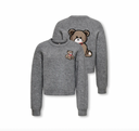 KOGTEDDY L/S PULLOVER KNT - MEDIUM GREY MELANGE