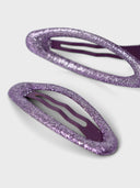 NKFACC-REDA 2P GLITTER HAIRCLIPS - GRAPE JUICE