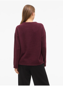 VILIGA L/S O-NECK KNIT TOP - FIG