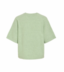 VILIGA 2/4 O-NECK KNIT TOP - SMOKE GREEN