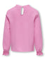 KOGMETTE LIFE L/S O-NECK SMOCK CUFF TOP BEGONIA PINK