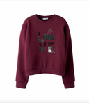 NKFTEKAS LS NREG SWEAT - BURGUNDY