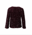VIFAITH BOAT NECK L/S SEQUIN TOP - FIG