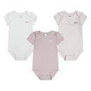 LEVIS - 3PK BOW BODYSUIT SET - PEACHSKIN