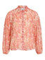 VIPRAYA V-NECK L/S PRINTED TOP BIRCH/DUBARRY AU
