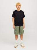 JJEURBAN EDGE TEE SS O-NECK NOOS JNR BLACK