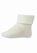 MP - COTTON RIB BABY SOCKS - SNOW WHITE