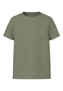 NKMVEBBE SS TOP - OIL GREEN