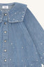 HCKAROLINE DENIM W STUDS BLUE DENIM