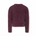 KOGPIUMO GLITTER L/S O- NECK KNIT - ROSE WINE