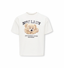 KOGBILLIE SS LOOSE TEDDY TOP - CLOUD DANCER/LAZY
