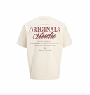 JORNORREBRO TYPO TEE SS CREW NECK SN JNR - ANTIQUE WHITE