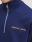 JORNORREBRO EMB SWEAT HIGH NECK JNR OCEAN CAVERN