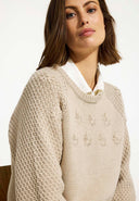 CAMOMILE KNIT BLOUSE SAND