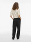 VILA - VISIFFE HW STRAIGHT PANTS BLACK