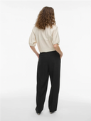 VISIFFE HW STRAIGHT PANTS BLACK