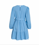 VIANNA L/S DRESS - BLISSFUL BLUE