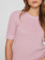 VIDALO O-NECK S/S KNIT TOP WINSOME ORCHID