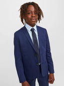 JACSOLID TIE JNR NAVY BLAZER