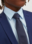 JACSOLID TIE JNR NAVY BLAZER