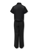 KOGSARAH LONG SATIN NIGHTWEAR SET BLACK