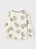 NMFWILLITUS WOOL LS TOP SNOW WHITE