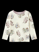 NMFWILLITUS WOOL LS TOP SNOW WHITE