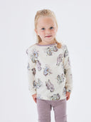 NMFWILLITUS WOOL LS TOP SNOW WHITE