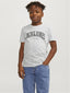 JJEJOSH TEE SS CREW NECK JNR WHITE MELANGE