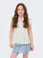 KOGCAMILLE S/L SHIRT WVN CLOUD DANCER