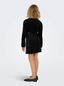 KOGVELLA L/S O-NECK VELVET DRESS JRS - BLACK/STUDS