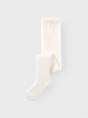 NMFWAKMA WOOL CABLE PANTYHOSE - SNOW WHITE