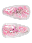 NMFCONFETTI 2P HAIRCLIP BALLERINA PINK STARS