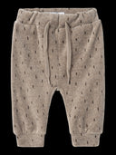 NBNNALWIN VEL PANT WEATHERED TEAK