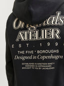 JORBROOKLYN BACK SWEAT HOOD JNR BLACK