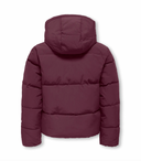 KOGDOLLY LIFE SHT PUFFER JACKET OTW KIDS - MAUVE WINE