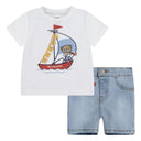 LEVIS - 2-DELT SETT 3D SAILING DENIM - BRIGHT WHITE