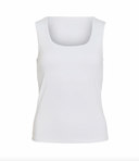 VIKENZA U-NECK S/L TANK TOP - OPTICAL SNOW