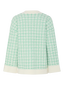 YASLIVIANA LS KNIT CARDIGAN BRIGHT GREEN/BIRCH