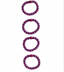 NKFACC-RISE 4P HAIRELASTIC - GRAPE JUICE/GLITTER