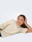 KOGEDENA LIFE 4/5 SLEEVE O-NECK KNT - PUMICE STONE/MELANGE