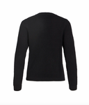 VIDALO O-NECK L/S KNIT TOP -BLACK