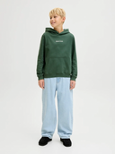 JORNORREBRO EMB SWEAT HOOD JNR - SYCAMORE