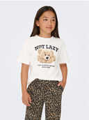 KOGBILLIE SS LOOSE TEDDY TOP - CLOUD DANCER/LAZY