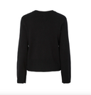 YASPIMI LS KNIT CARDIGAN - BLACK