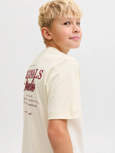 JORNORREBRO TYPO TEE SS CREW NECK SN JNR - ANTIQUE WHITE