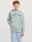 JJECALEB VARISITY SWEAT HOOD JNR ICEBERG GREEN/LOOSE