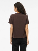 VINORA  S/S T-SHIRT - COFFEE BEAN