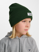 HMLJR KNIT BEANIE - DARK GREEN