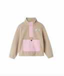 NKNMEEKO FLEECE POPOVER - PURE CASHMERE/CAMEO PINK